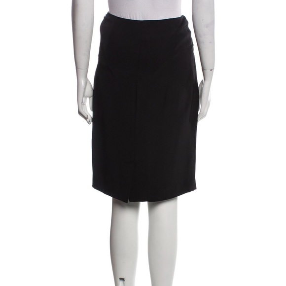 Black Label Ralph Lauren 100% Silk Office Skirt- Size 6 - Picture 2 of 10
